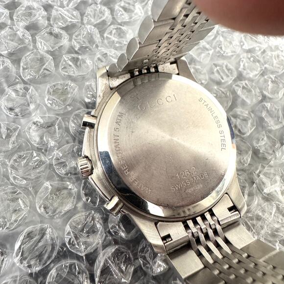 Gucci 126.2 Men’s Swiss Stainless Steel Chronograph Watch Blue Dial #15099489 - Picture 8 of 13